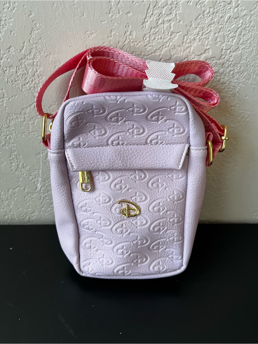 NEW Disney Lilac Kids Crossbody Phone Bag with Pink Strap